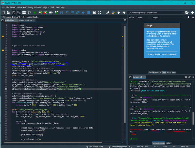 How to use a EPW file in PySAM - SAM Forum - System Advisor Model (SAM)